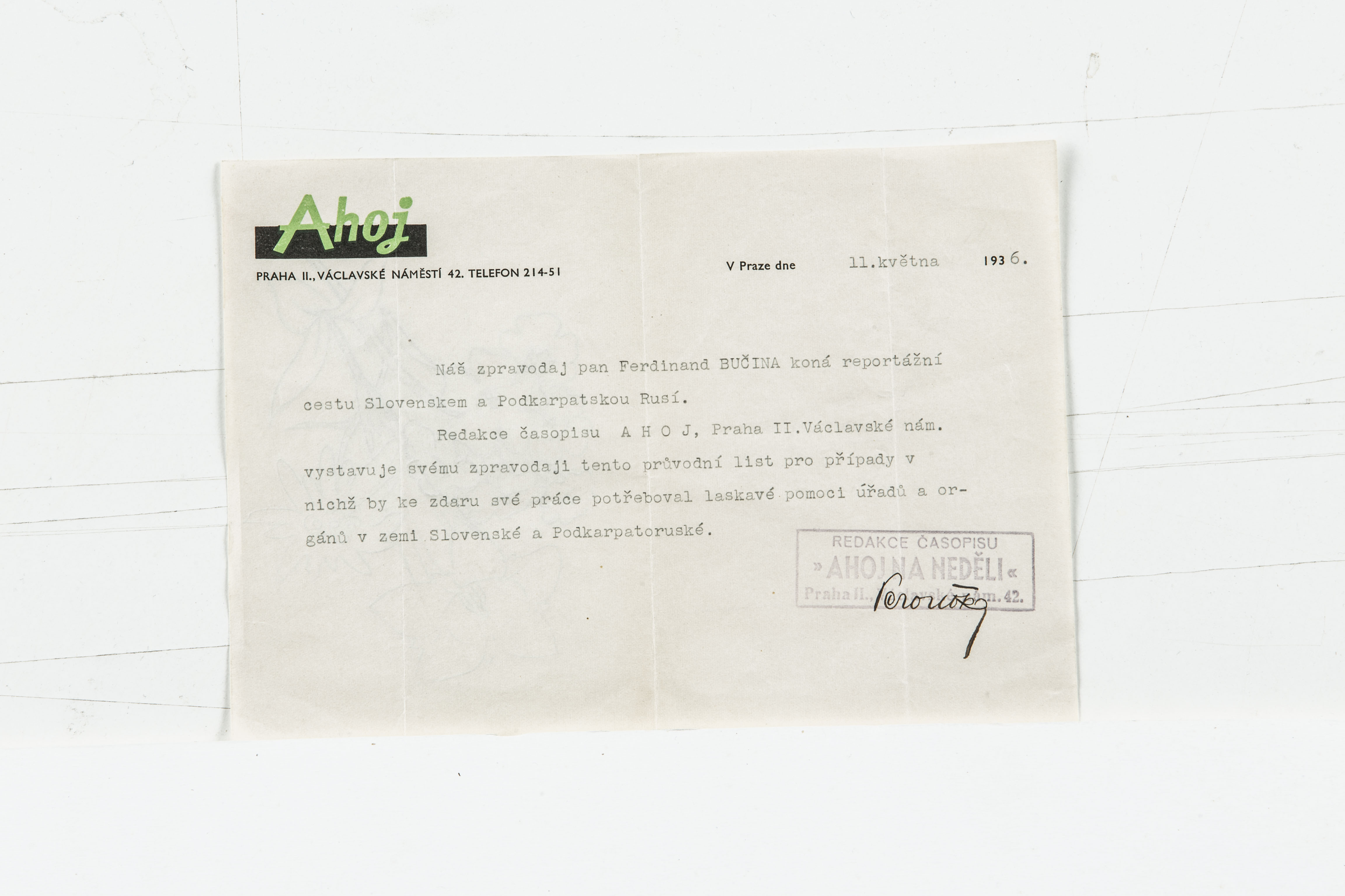 Deník Slovensko a Podkarpatská Rus 1936_34